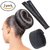 GULZAR  Hair scal donut for bun / hair accessories for wedding Bun  (Black)