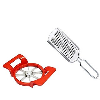 Apple Cutter and Cheese Graters Combo- Stainless Steel (Multicolor)