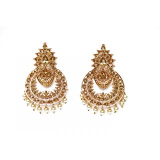 Buy Manomay latest design new pattern gold plated earring for women girls Online 399 from ShopClues