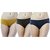 Pack of 3 Low price mall lineing print multi color panties