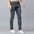 Stylox Men Slim Fit Stretchable Mid Rise Washed Damaged Blue Jeans