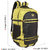 HOT SHOT Lightweight Travel Hiking Rucksack Bag  black and Yellow ART-0171