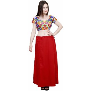 saree cotton underskirt readymade ware petticoat pure indian womens shopclues