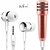 Paytech Mini Condenser Microphone Stereo Mic with Earphone for Voice Recording,Chatting On Cellphones,Tablets,Laptops