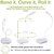 House of Quirk Plastic Touch Control Table Lamp, Medium, White