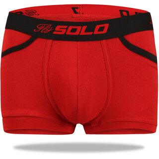                       SOLO Men's Modern Grip Short Trunk with Pocket Cotton Stretch Ultra Soft Classic Boxer Brief                                              