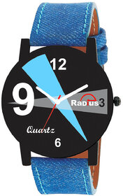 Radius Analog Blue Strap Round Dial Men's Watch