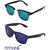 Ivonne Multicolor Uv Protected Unisex Sunglasses Pack Of 2 