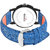 Radius Multicolour 3D Shade Blue Strap Round Dial Men's Watch