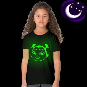 Crazy Prints Vampirina Girl Glow in Dark T shirt for Kids