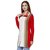 Matelco Multicolour With Pockets Stripes Woollen Coat For Women