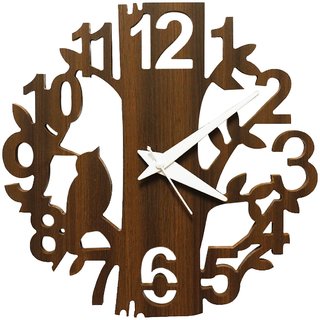 Buy Eslay Bird Design Handmade Wooden Wall Clock For Living Room Bedroom Office Kids Room Home Kitchen Online 699 From Shopclues