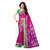 Risera Printed Self Design Women's Bhagalpuri Art Silk Saree ( Pink , Green)
