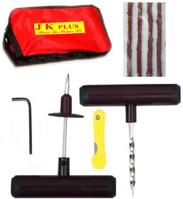 Tubeless Tire /Tyre Puncture Plug Repair Kit cutter With Carry Case