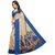 Risera Printed Self Design Women's Manipuri Khadi Silk Saree  ( Blue )
