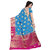 Dwarkesh Fashion Firozi Color Banarasi Art Silk Saree With Matching Blouse Piece (dfhb-julie firozi)