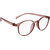Derry Light Brown Transparent Round Spectacle Frame With ARC Lenses