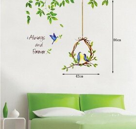 Stickers Arts Bird and Tree Removable Wall Sticker Decor Home Sticker For Kids