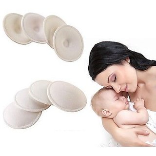 DALUCI 2 Pairs Baby Feeding Pad Washable Soft Absorbent Reusable Anti-overflow Maternity Nursing Pad