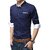 Gladiator Products Unique Design Plain Shirt Navy And White