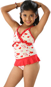 Startling Frilled  Two Pieces Set For Girls- Tankini