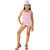 Adorable Three Pieces Swim-Suit Set For Girls