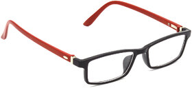 HRINKAR Black Rectangle and Square Bifocal and Single Vision Latest Optical Spectacle Chasama Frame - HFRM-BK-RD-12