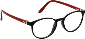 HRINKAR Black Rectangle and Square Bifocal and Single Vision Latest Optical Spectacle Chasama Frame - HFRM-BK-RD-14
