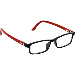 HRINKAR Black Rectangle and Square Bifocal and Single Vision Latest Optical Spectacle Chasama Frame - HFRM-BK-RD-18