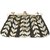 TARUSA Black Fabric Floral Embroidary Clutch For Women's