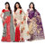 Anand Sarees Women's Faux Georgette Multi Color Printed Pack Of 3 Sarees With Blouse Piece ( TRIO_1080_1086_6_1439 )
