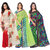 Anand Sarees Women's Faux Georgette Multi Color Printed Pack Of 3 Sarees With Blouse Piece ( TRIO_1080_1115_2_1107_1 )