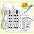 HGI Extension Board / Cord / Power Strip / Surge Protector Mini 8+1 With TESTER FREE