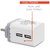 Orenics 2.0 Amp High Speed Dual Port Travel Charger With Type C Cable (White,Grey)