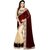 TexStile Arena  Maroon  Georgette Self Design  Saree with Blouse