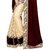 TexStile Arena  Maroon  Georgette Self Design  Saree with Blouse