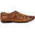 El Paso Men's Tan Slip On Velcro Casual Sandals