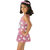 The Little Princess-Girls Fascinating Hello Kitty Cartoon Print Multi Pink Scoop Neck Cover Up