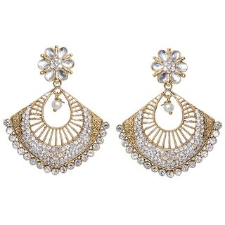Samridhi Design Creation Golden Designer Earring