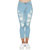 Essence Women's Slim Fit Light Blue Jeans