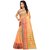 Fabrica Shoppers Lattest Designer Orange Cotton Silk Kanjivaram saree