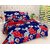 JUSTWAY 3D Double Bed Sheet With 2 Pillow Covers