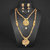 JewelMaze Pota Stone Gold Plated Austrian Stone Double Necklace Set-1109838