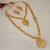 JewelMaze Pota Stone Gold Plated Austrian Stone Double Necklace Set-1109838
