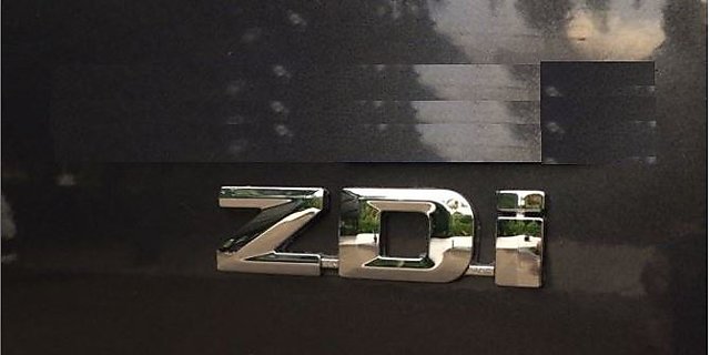 ZIMBA CAR Emblem Monogram/logo/Badge/Decals/3D/sticker Maruti Suzuki Alto  800 VXI ABS Plastic Colour (Silver,Chorme) Pack of 5