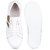 Picktoes White & Gold Sneakers For Women