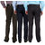 Gwalior Pack Of 3 Formal Trousers - Blue, Brown, Grey