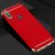 Kartik Luxury 3-in-1 Slim Fit 360 Protection Hybrid Hard Bumper Back Case Cover for VIVO V9 (Red  Golden)
