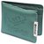 Green Fabric Bi-fold Wallet by Unique Collections