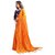 Bhavna Creation'S Brand New Collection Orange Designer Sarees With Blouse Piece